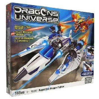 Mega Bloks Dragon Battle - Hävituslennuk ja Draakon