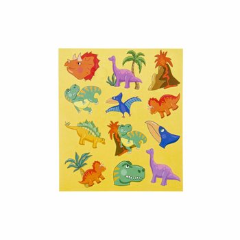 FUN STICKERS &ndash; MUDEL: DINOSAURUS (120 tk)