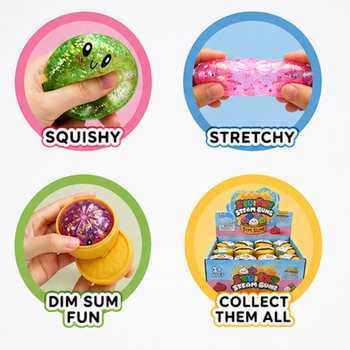 RAGE - S&auml;delevad pehmed pelmeenid SQUISHY V&Auml;IKSED (M&otilde;&otilde;dud 5.5 x 5.5 x 3 cm) - Viiruslik 2026 Fidget-m&auml;nguasi (24 tk)