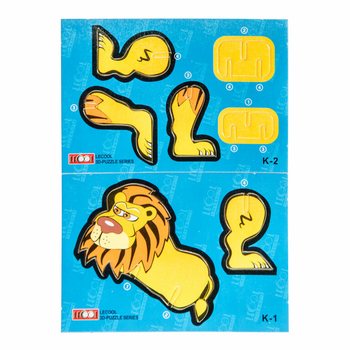 3D Vahtplastist Pusle Metsloomad (48 tk)
