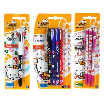 HELLO KITTY BIC PASTAPLIIATSID ASSORTII KAARDIL (12 tk)