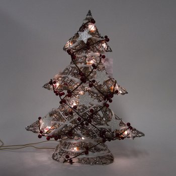 Suur valgustatud dekoratiivne j&otilde;ulupuu 50 cm (1 tk)