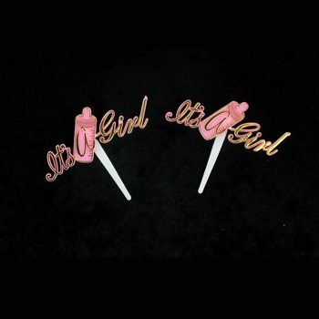 Muffinikaunistused S&uuml;nd - It's a Girl (12 tk)