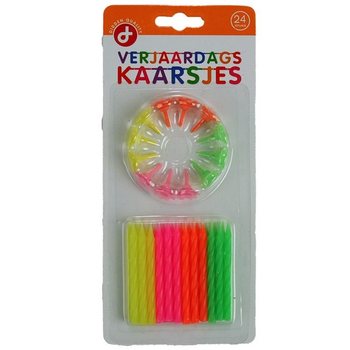 SÜNNIPÄEVAKÜÜNALDE KOMPLEKT, Sisaldab: 24 Küünalt hoidikutega