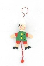 Puidust h&uuml;ppik Pinocchio - Jumping Jack (4 tk.)