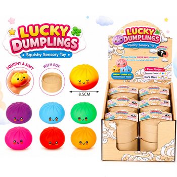 RAGE - LUCKY DUMPLINGS - Squishy Bun Dumplings SUUR M&otilde;&otilde;dud 8.5 x 8.5 x 4.8 cm - KARBIS (12 tk)