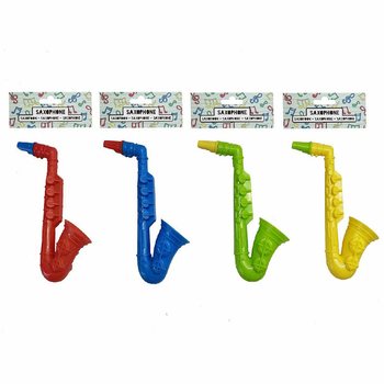SAKSOFON - 16 CM K&Otilde;RGE - MIX V&Auml;RVID (12 tk)