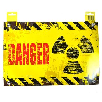 DEKORATIIVNE UKSESILT - "DANGER" / "KEEP OUT" (12 tk.)