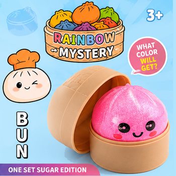 RAGE - Squishy SUGAR EDITION Bun Dumplings V&Auml;IKE (5.3 x 5.3 x 4.1 Cm) Viral 2026 Fidget Toy (24 tk)