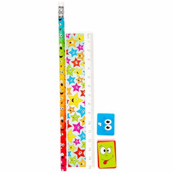 4-osaline Smiley joonistuskomplekt (24 tk)