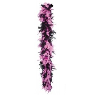 Must/Roosa Boa Printsessidele 180 cm (6 tk)
