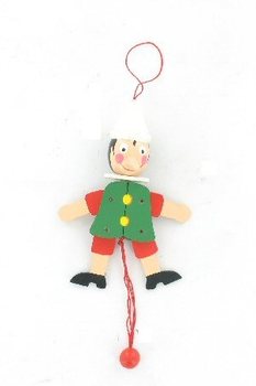 Puidust h&uuml;ppik Pinocchio - Jumping Jack (4 tk.)