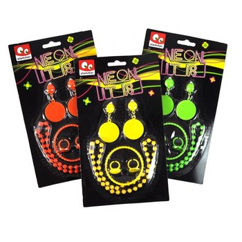 NEON Ehete Komplekt Kaardil (12 tk)