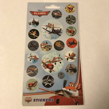 KLEEBISELEHT: DISNEY PLANES, mõõdud 20 x 10 cm (10 tk)