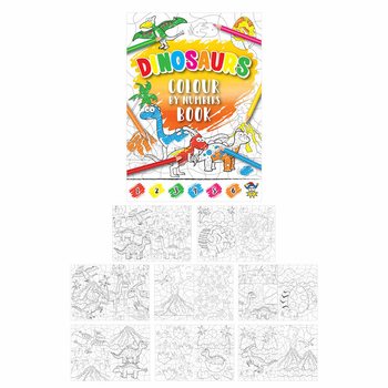 Värvimisraamat numbrite järgi - Dinosaurus (48 tk)