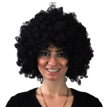Afro Parukas Must (5 tk) - Hulgim&uuml;&uuml;k