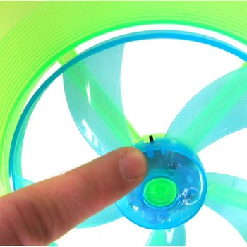 Helendav LED-valgustusega frisbee (10 tk)