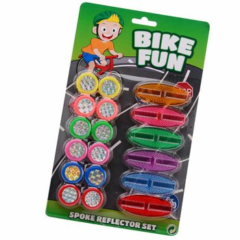 BIKE FUN - 18-osaline Jalgratta Kodarahelkurite Komplekt Kaardil (1 tk)
