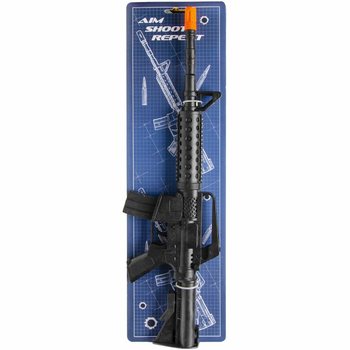 M16 pärisefektiga mängupüss kaardil (6 tk)