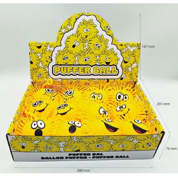 PUFFER PALL EMOTSIOONIGA - 10CM - EKRAANIL (12 tk)