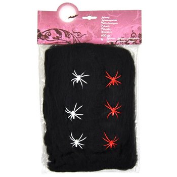 Must Ämblikuvõrk Halloweeniks 100g 6 Ämblikuga (6 tk)