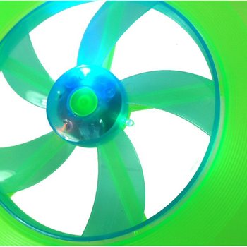 Helendav LED-valgustusega frisbee (10 tk)