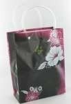 Kinkekott / Kandekott Must/Roosa/Valge Lill Medium (12 tk)