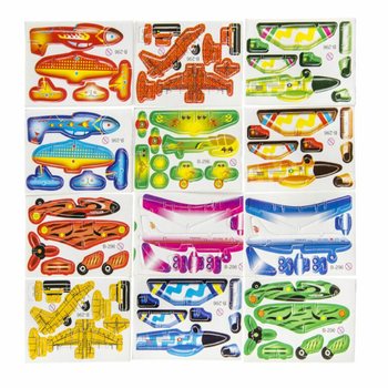Vahtplastist lennukid loosipakki (96 tk)
