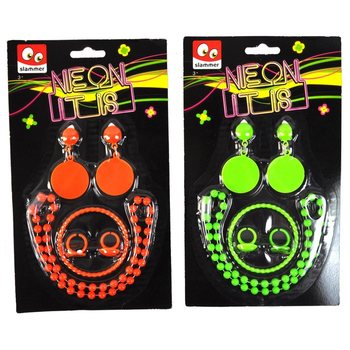 NEON Ehete Komplekt Kaardil (12 tk)