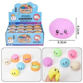 RAGE - Squishy Bun Dumplings V&Auml;IKE (5.3x5.3x4.1 cm) - Viral 2026 Fidget Toy (24 tk)