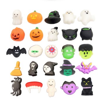 Halloween squishy figuuride segu ämbris (25 tk)