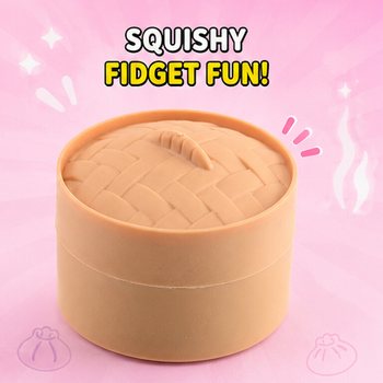 RAGE - Squishy SUGAR EDITION Bun Dumplings V&Auml;IKE (5.3 x 5.3 x 4.1 Cm) Viral 2026 Fidget Toy (24 tk)