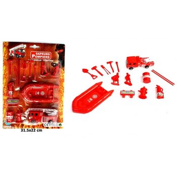 Pull Back tulet&otilde;rjeauto + tulet&otilde;rje m&auml;ngukomplekt (24 tk)