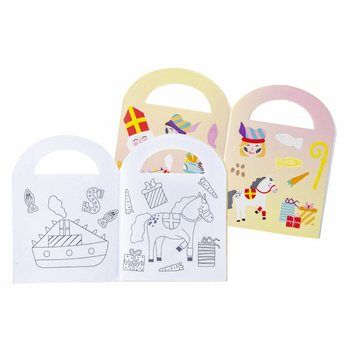 V&auml;ikesed Sinterklaasi V&auml;rvimisraamatud Kleebistega (48 tk)
