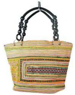 Art.nr: 97737 - B-FAIR Beads kott Must/Vikerkaar (1 tk)