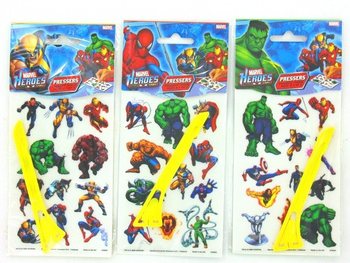 MARVEL HEROES KRAABITAVAD KLEEBISED (24 tk)