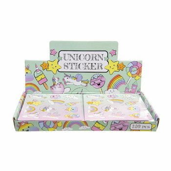 Ükssarviku Fun Kleepsude Display (120 tk)