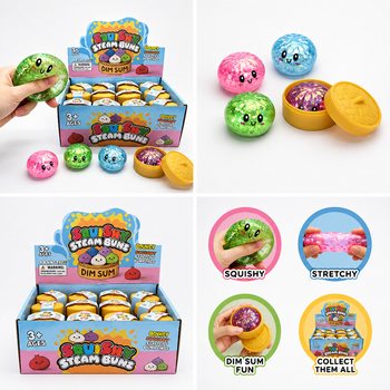 RAGE - S&auml;delevad pehmed pelmeenid SQUISHY V&Auml;IKSED (M&otilde;&otilde;dud 5.5 x 5.5 x 3 cm) - Viiruslik 2026 Fidget-m&auml;nguasi (24 tk)