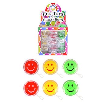 Lõbus Smiley Jo-jo väljapanekus (36 tk)