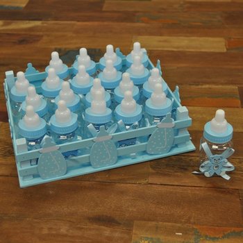 Dekoratiivne Kast 20 Mini-Lutipudeliga - Sinine