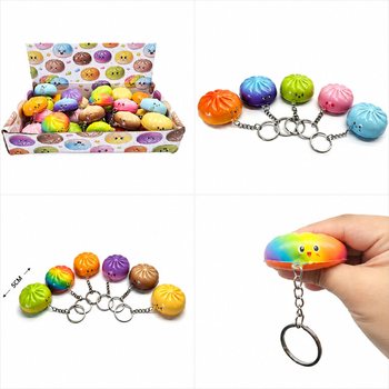 Hitttoode Squishy Dumplings v&otilde;tmehoidjad - V&auml;rvide miks - Esitluskarbis (24 tk)