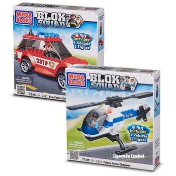 MEGA BLOKS - TULETÕRJE MAASTUR JA POLITSEIHELIKOPTER (2 tk)