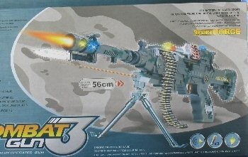 Mängu kuulipilduja Combat valguse ja heliga - 56 cm