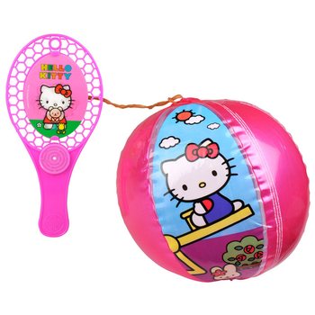 Hello Kitty kummiga palli ja reketi komplekt (12 tk)
