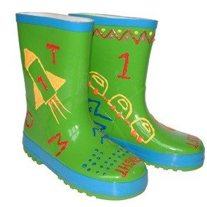 FUNKY WELLIES - V&Auml;RVI ISE OMA KUMMIKUD - ROHELISED / SUURUS: 26