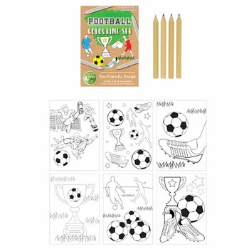 ECO FRIENDLY jalgpalli joonistuskomplekt (25 tk)
