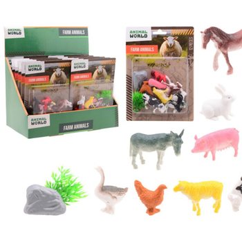 ANIMAL WORLD - Farmiloomade m&auml;ngukomplekt 12 osa - Display (12 tk)