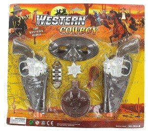 KAUBOI MÄNGUKOMPLEKT WESTERN (6 tk)