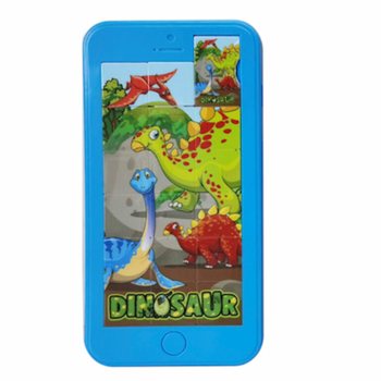 Dinosaurusega l&uuml;katav pusle - 8x16 cm