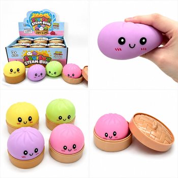 RAGE - Suured pehmed pelmeenid (Squishy Dumplings) (M&otilde;&otilde;dud 8.5 x 8.5 x 4.8 cm) - Viral 2026 Fidget Toy (12 tk.)
